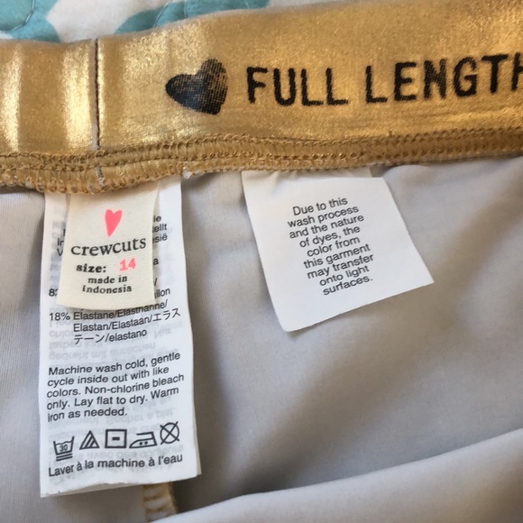 Crewcuts Girls Gold leggings - Picture 3 of 3